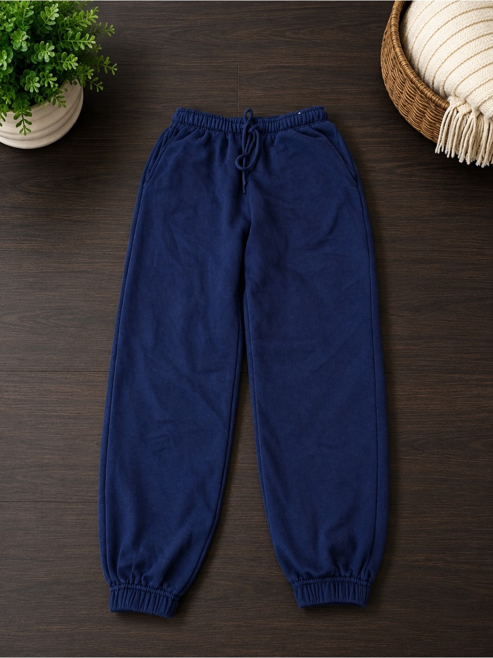 refuge Navy Blue Fleece Jogger Pants
